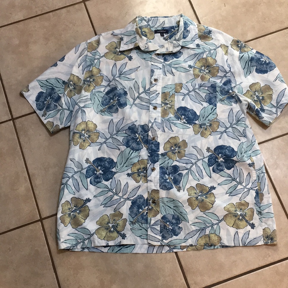 Tropical Short Sleeve Button Up